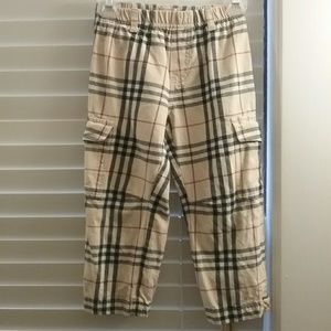 Boys Burberry check pants